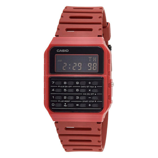Casio Red Resin Digital Watch