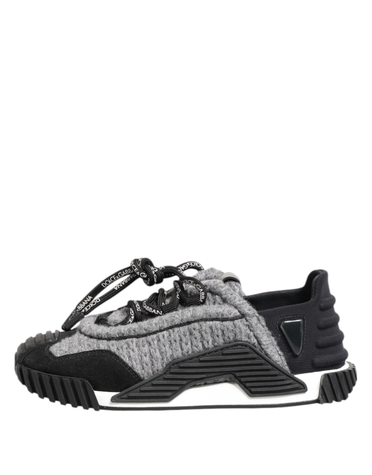 Dolce & Gabbana Black Gray NS1 Low Top Sneakers Shoes
