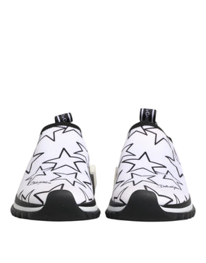Dolce & Gabbana White Stars Sorrento Low Top Sneakers Shoes