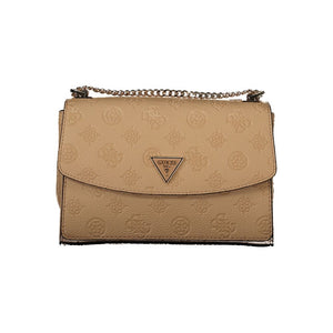Guess Jeans Beige Polyurethane Women's Shoulder Bag