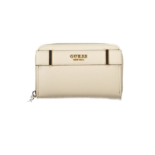 Guess Jeans Beige Poliuretano Women Wallet