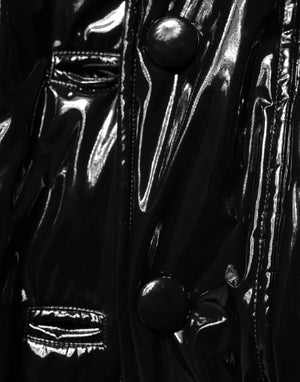 Dolce & Gabbana Polyester Black Quilted Puffer Coat  Jacket