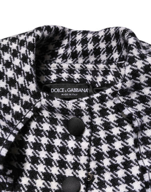 Dolce & Gabbana Multicolor Wool Monochrome Patterned Jacket