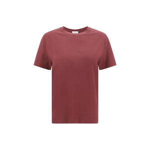 Brunello Cucinelli Bordeaux Cotton T-Shirt