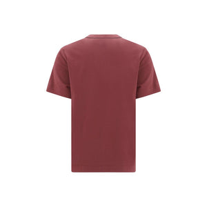 Brunello Cucinelli Bordeaux Cotton T-Shirt