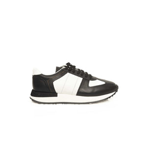 Cerruti 1881 Black And White Calfskin Sneaker