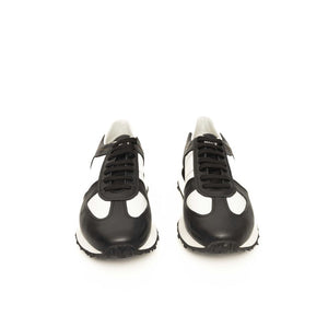 Cerruti 1881 Black And White Calfskin Sneaker