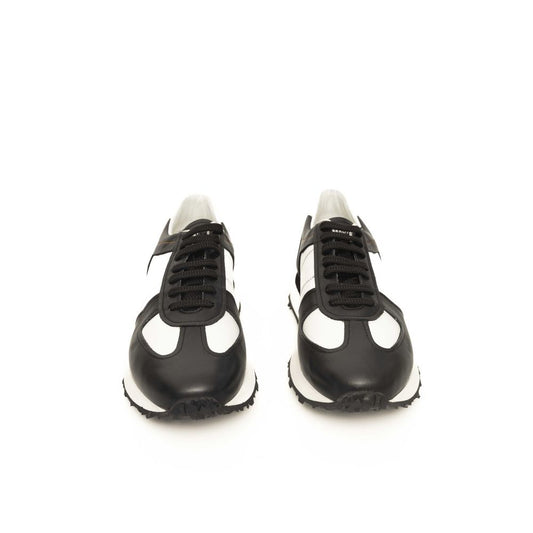 Cerruti 1881 Black And White Calfskin Sneaker