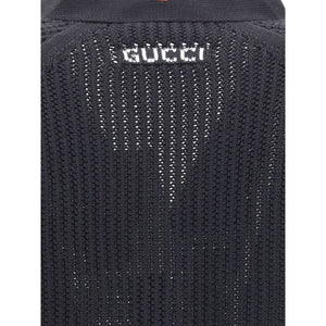 Gucci Black Cotton Cardigan