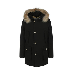 Woolrich Black Cotton Parka