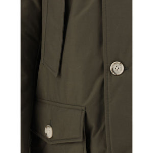 Woolrich Green Cotton Parka
