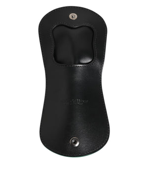 Dolce & Gabbana Green Exotic Skin Coin Condom Case Holder Pocket Wallet