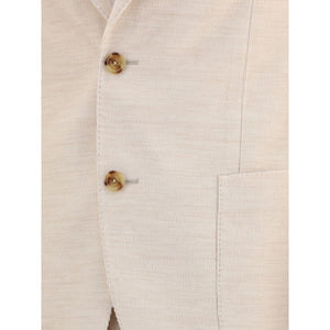 Lardini Beige Cotton Two-Piece Suit