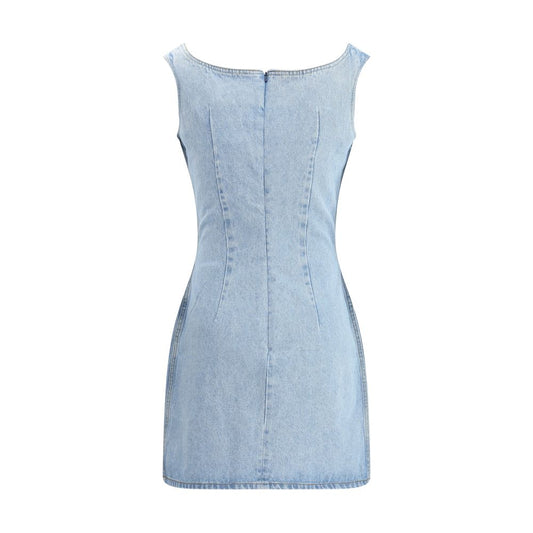 Magda Butrym Light Blue Cotton Casual Dress