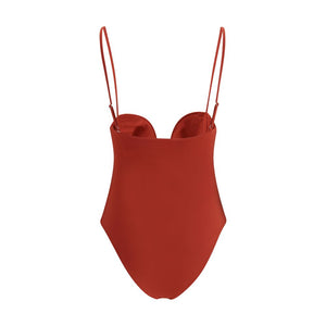 Magda Butrym Orange Polyamide One-Piece Swimsuit