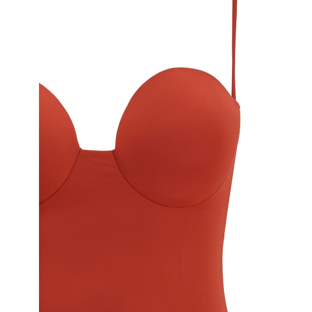 Magda Butrym Orange Polyamide One-Piece Swimsuit