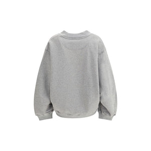The Attico Gray Cotton Sweatshirt