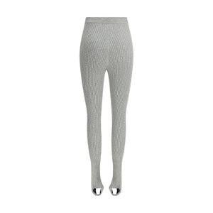 Magda Butrym Gray Linen Leggings