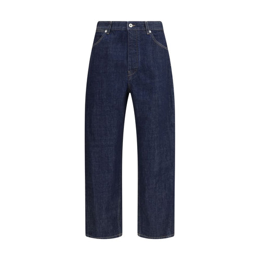 Jil Sander Blue Cotton Straight-Leg Jeans