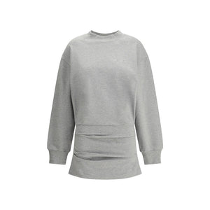 The Attico Gray Cotton Sweatshirt