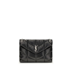 Saint Laurent Black Lamb Ovis Aries Aries Shoulder Bag