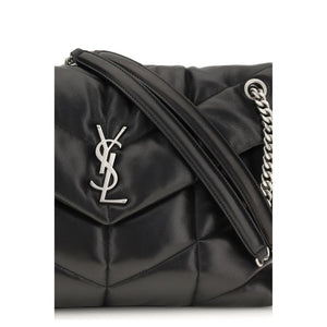 Saint Laurent Black Lamb Ovis Aries Aries Shoulder Bag