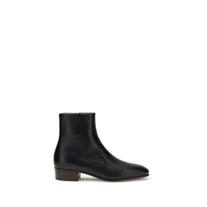 Valentino Garavani Black Goatskin Ankle Boots