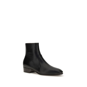 Valentino Garavani Black Goatskin Ankle Boots