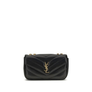 Saint Laurent Black Lamb Ovis Aries Aries Shoulder Bag