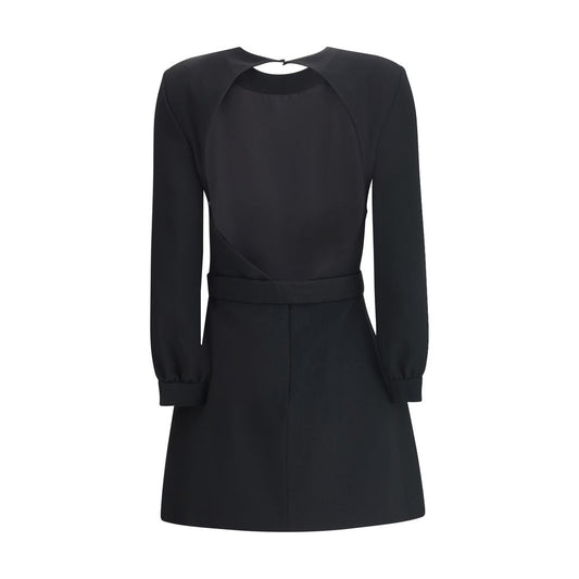 Saint Laurent Black Viscose Cocktail Dress