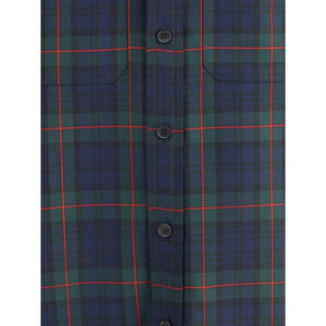 Alexander McQueen Green Polyester Pattern Shirt