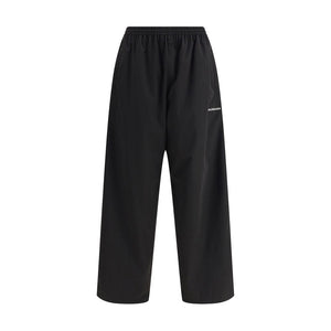 Balenciaga Black Polyester Casual Pants