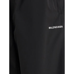Balenciaga Black Polyester Casual Pants
