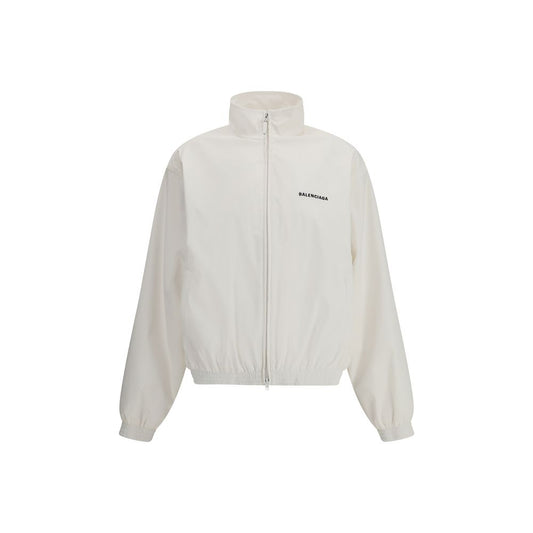 Balenciaga White Polyester Shell Jacket