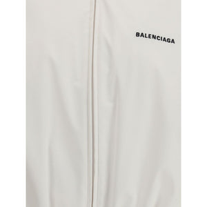 Balenciaga White Polyester Shell Jacket