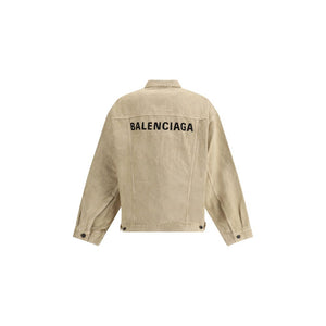 Balenciaga Beige Cotton Denim Jacket