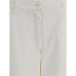 The Row Cream Cotton Cargo Pants