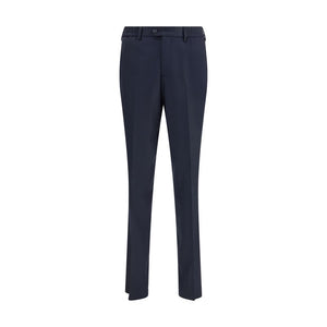 Lardini Blue Fleece Wool Chino Pants