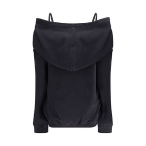 MM6 Black Cotton Sweatshirt