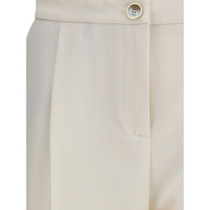 Cruna Cream Polyester Casual Pants