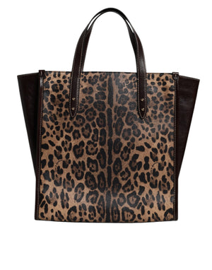 Dolce & Gabbana Multicolor Leopard Shopping Tote Shoulder WomenBorse Bag