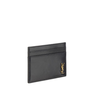 Saint Laurent Black Calf Leather Bos Taurus Wallet