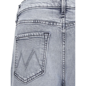 Mother Denim Gray Cotton Jeans Denim