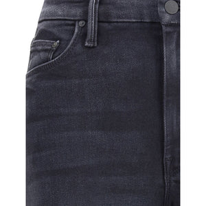 Mother Denim Black Cotton Jeans Denim