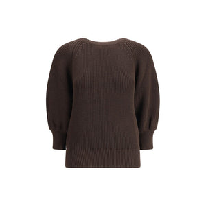 Ella Brown Merino Wool Sweatshirt