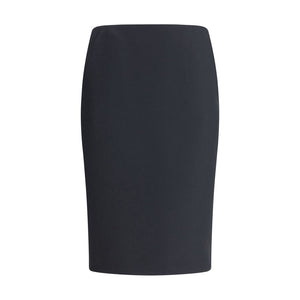 Giorgio Armani Black Recycled Polyester Midi Skirt