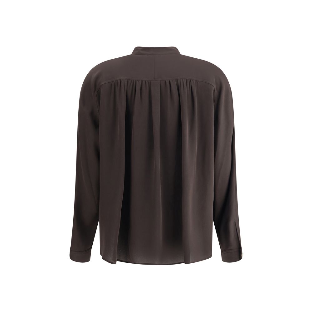 Giorgio Armani Brown Silk Shirt