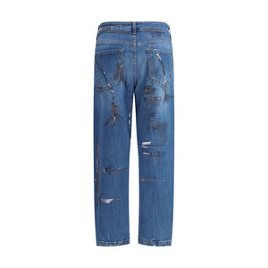 Ella Blue Cotton Slim Fit Jeans
