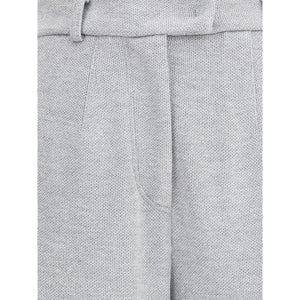 Brunello Cucinelli Gray Cotton Casual Pants