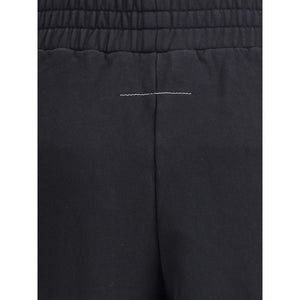 MM6 Black Cotton Joggers (Workout Pants)